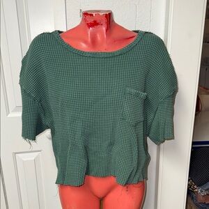 Anthropologie - Pilcro thermal top shirt blouse